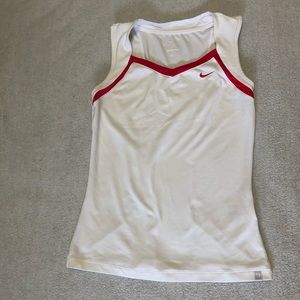 Nike Dri-Fit Sleeveless Top Size S white Tennis